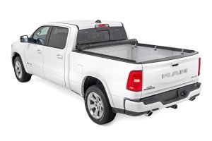 Ram 1500 TRX Soft Roll Up Bed Cover - Rough Country - Matte Black - '21-'24